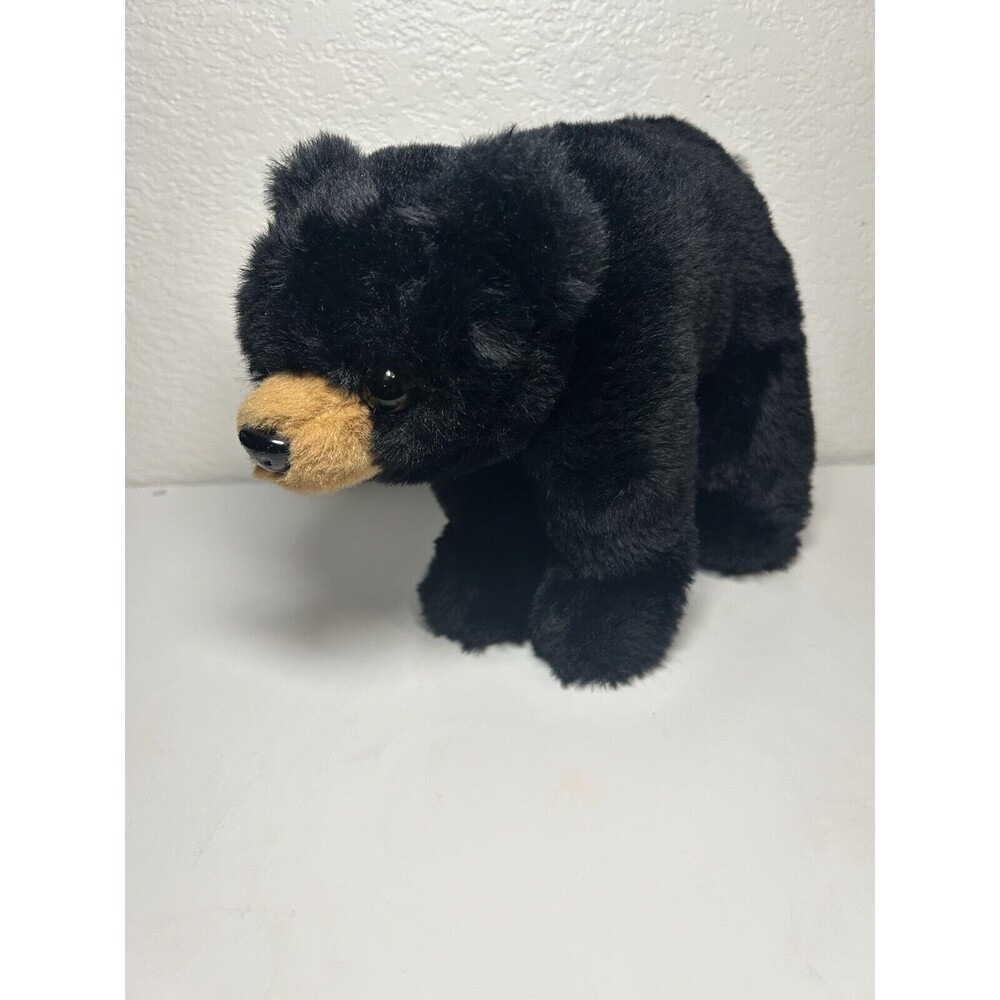The Bearington Collection Bandit Jr Black Bear Plush 8" Soft Standing Soft Toy